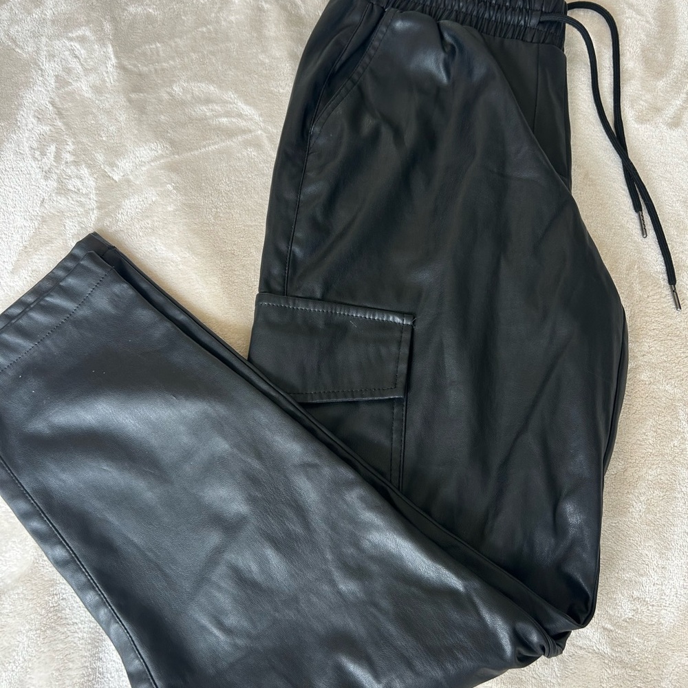 Revamped Black Cargo Pants
